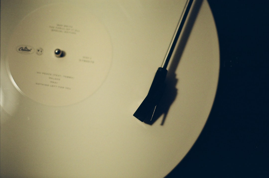 microfono e disco in vinile, citazione tecnologia Laurie Anderson
