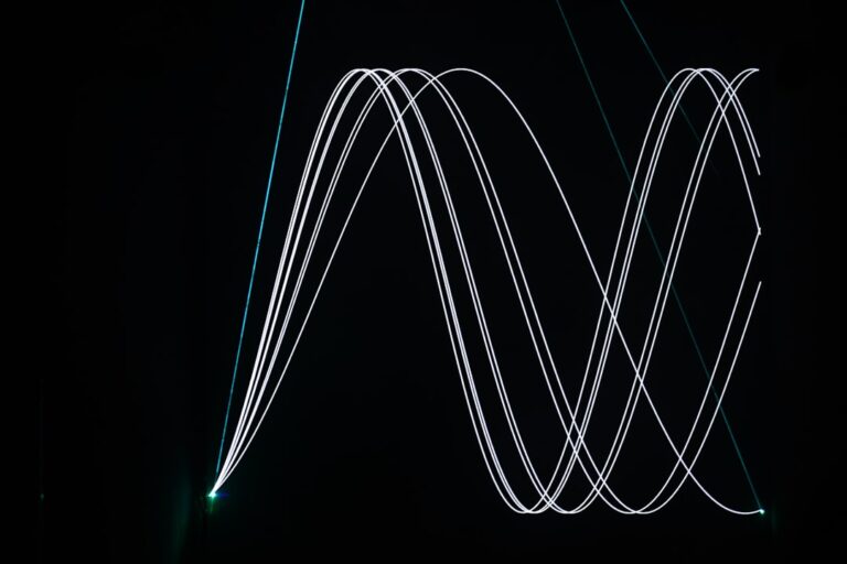 Segnali Wi-Fi che attraversano una stanza con una persona