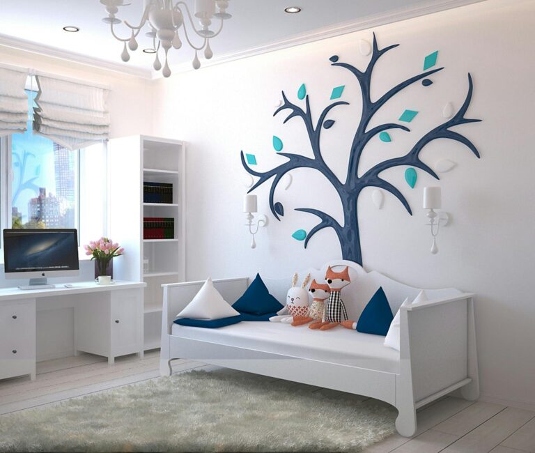 scena di una camera da letto per bambini con un libro sulla supremazia bianca sul sito Govee