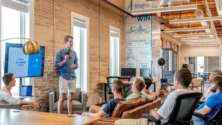 Startup pitch durante un evento, Bcc Innovation Festival