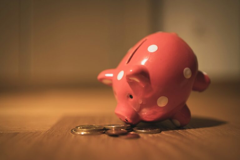 Salvadanaio con monete per il migliore fondo pensione per minori